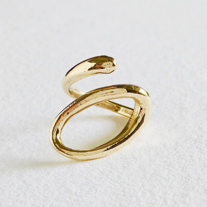 Brass Open Wrap Ring