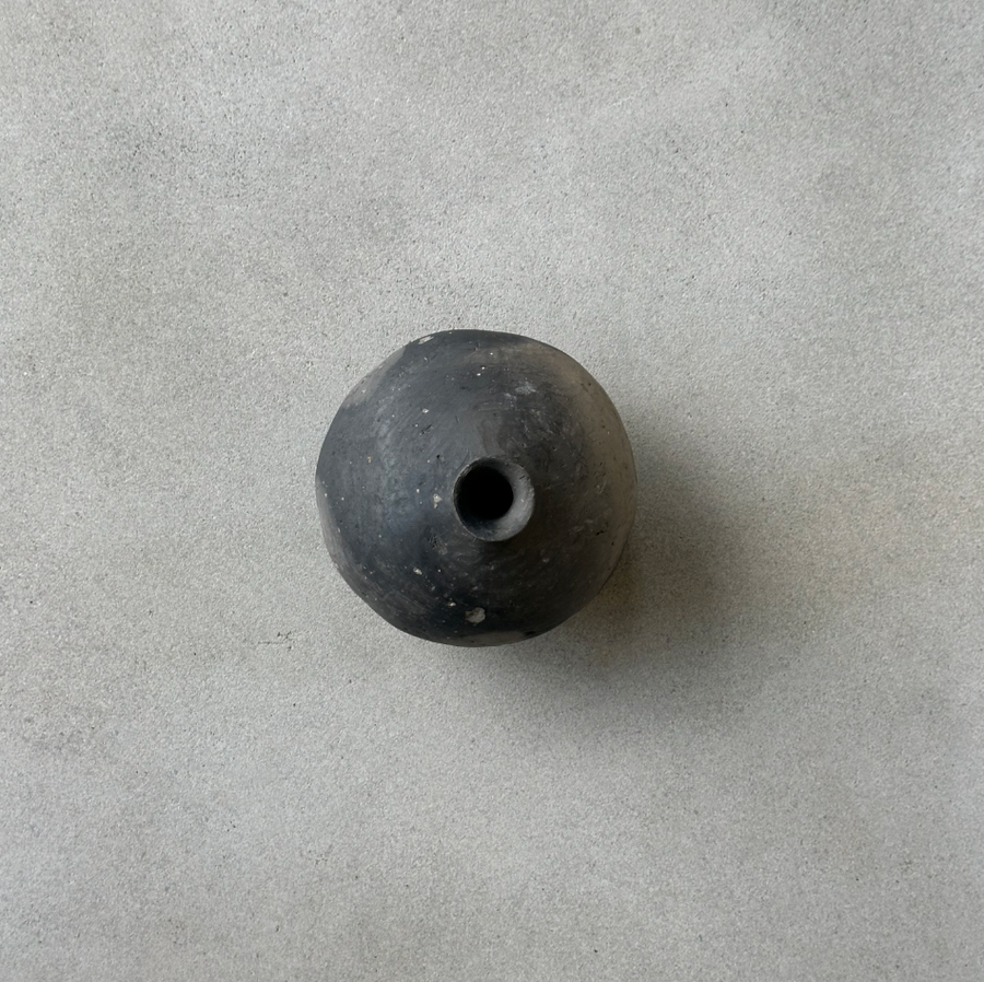 Vintage Raku Round Bottom Vase