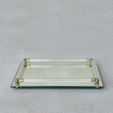 Vintage Mirror Vanity Tray