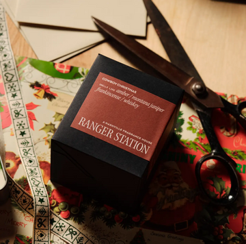 Cowboy Christmas Candle