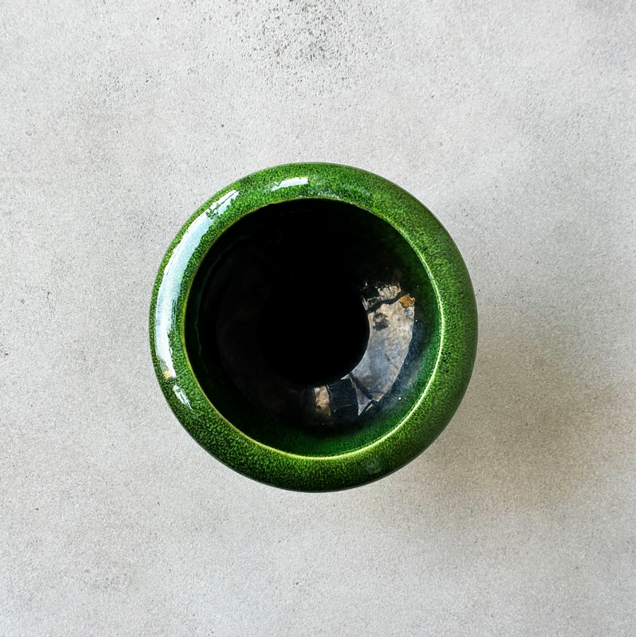 Vintage Green Haegar Pedestal Planter
