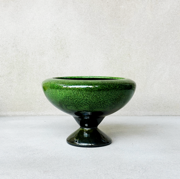Vintage Green Haegar Pedestal Planter