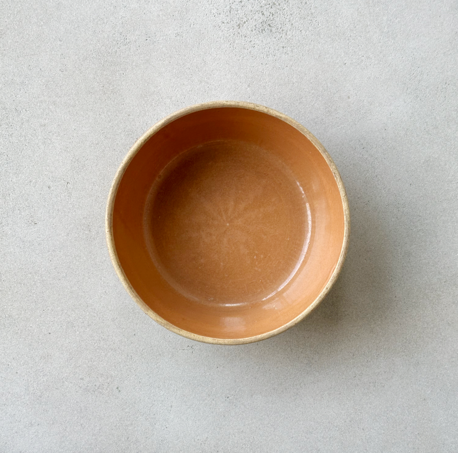 Vintage Salmon Ovenware Bowl