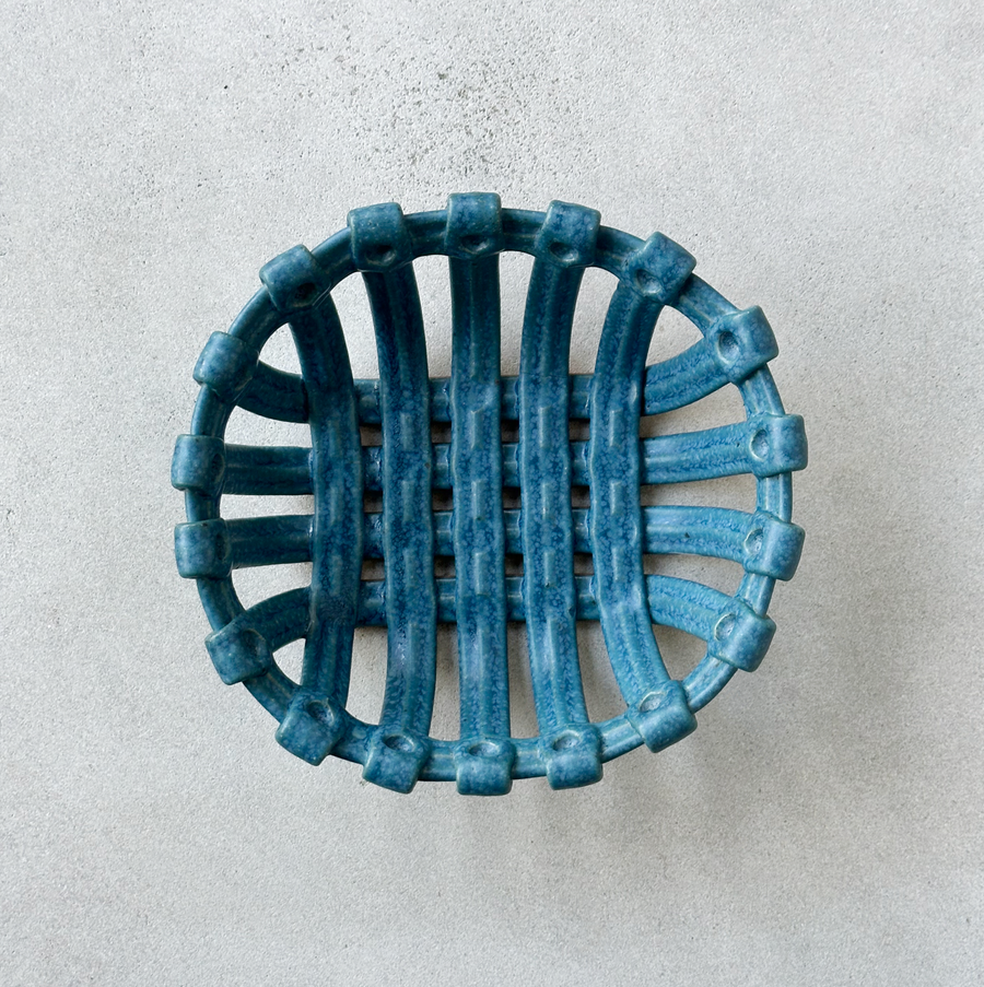 Aqua Pottery Basket