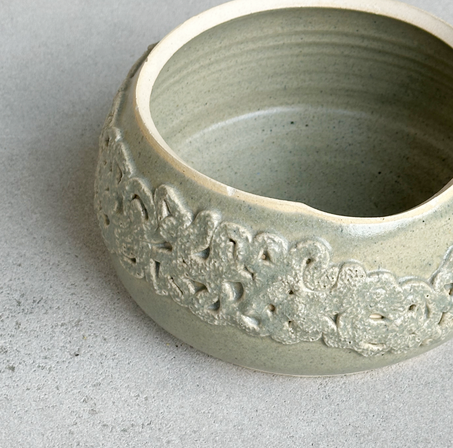Vintage Studio Pottery Swirls Bowl