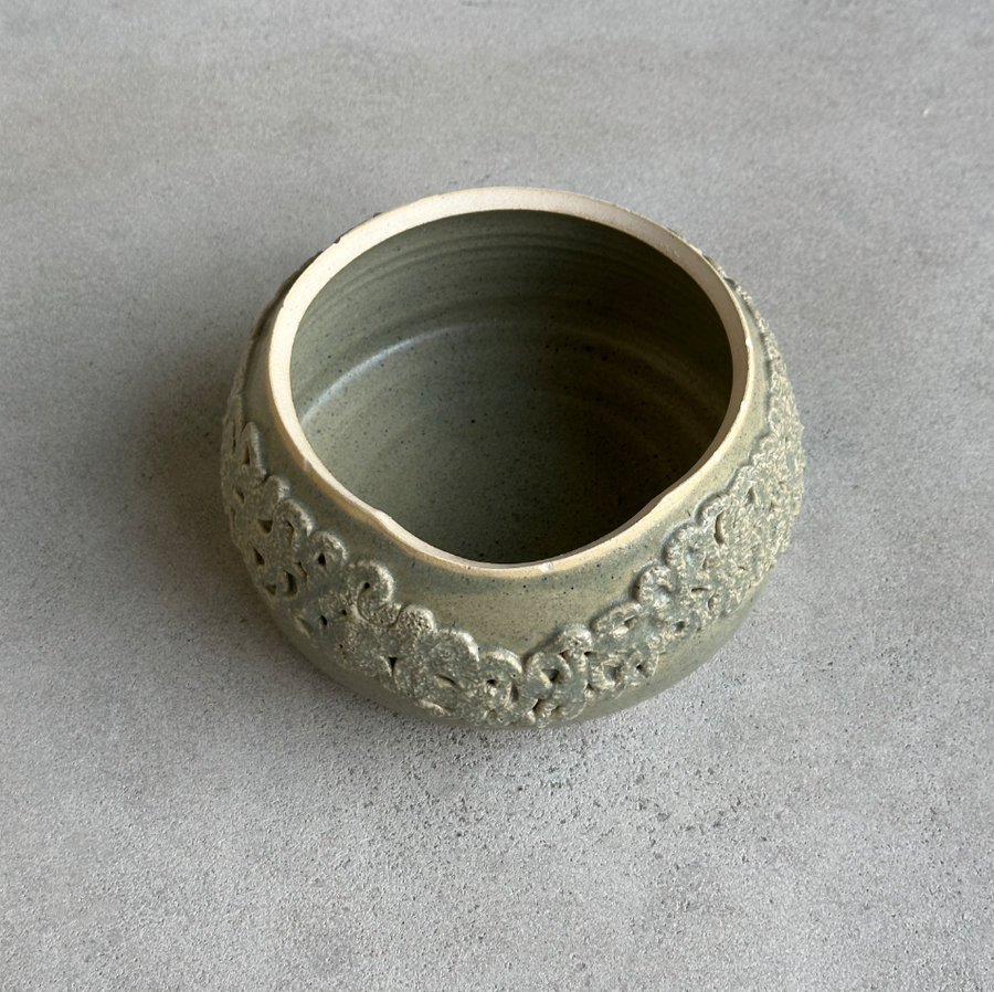 Vintage Studio Pottery Swirls Bowl