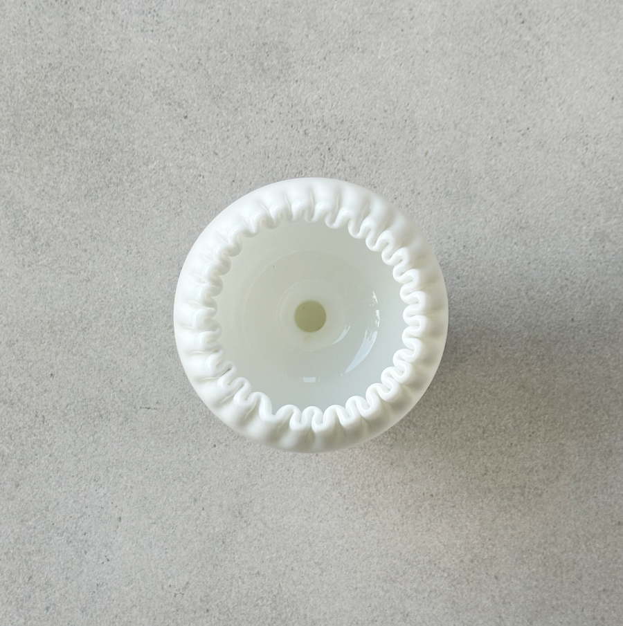 Vintage Milk Glass Pedestal Bowl