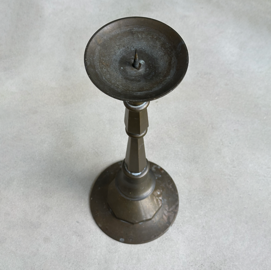 Vintage Tall Brass Pillar Stand