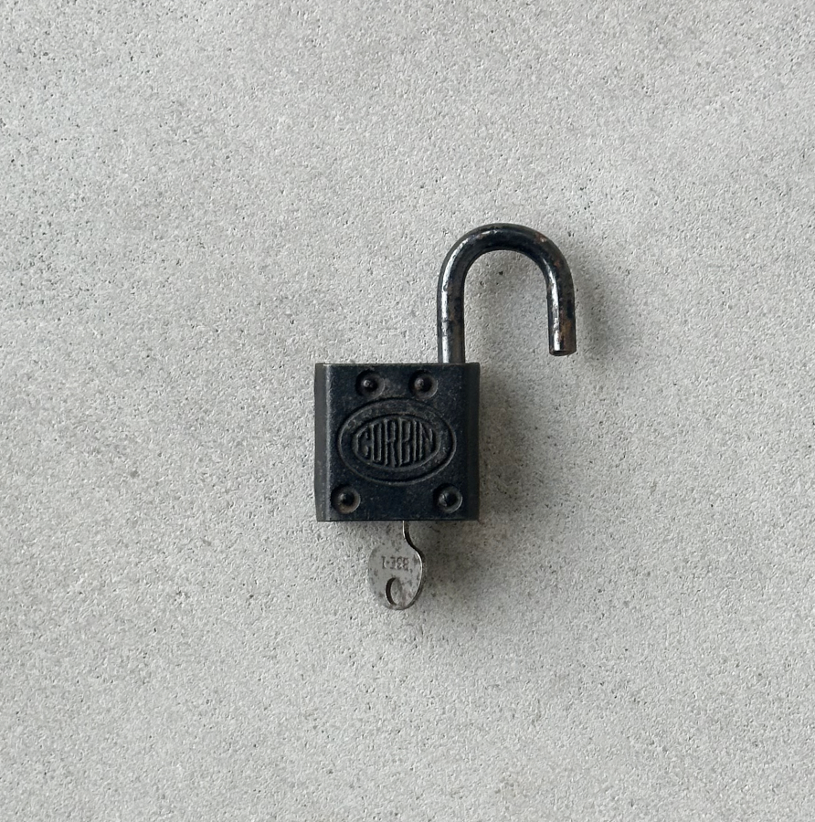 Vintage Padlock and Key