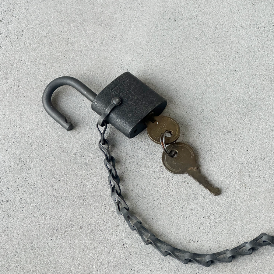 Vintage Padlock and Key