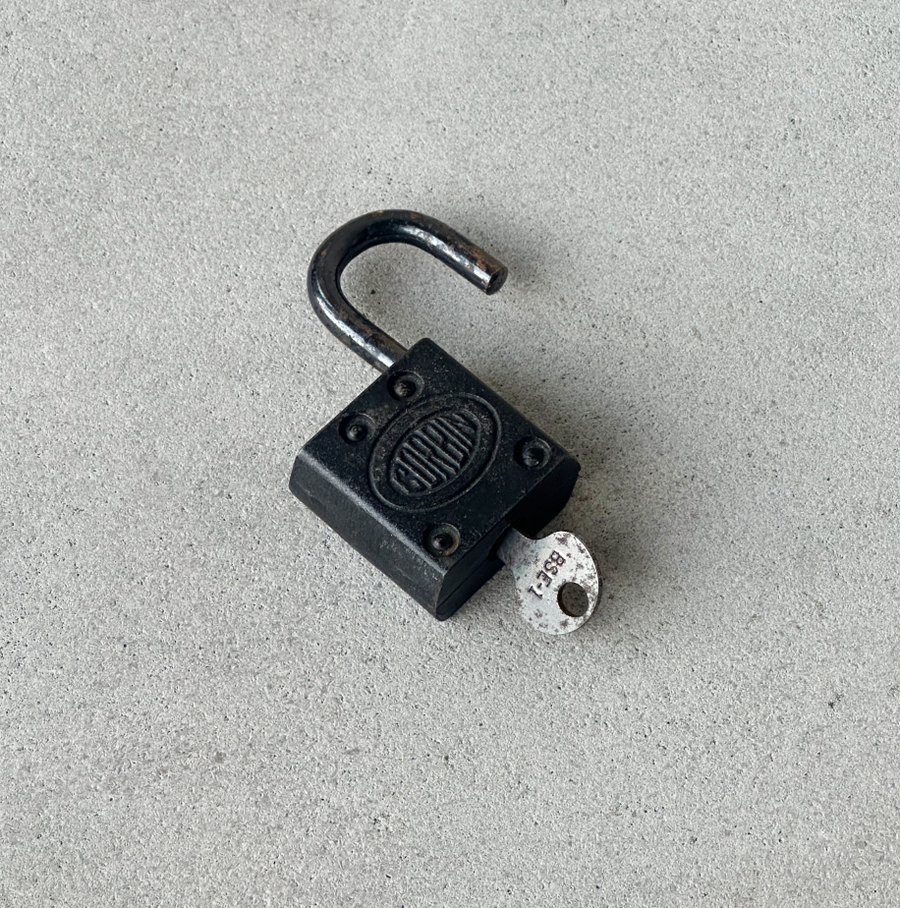 Vintage Padlock and Key