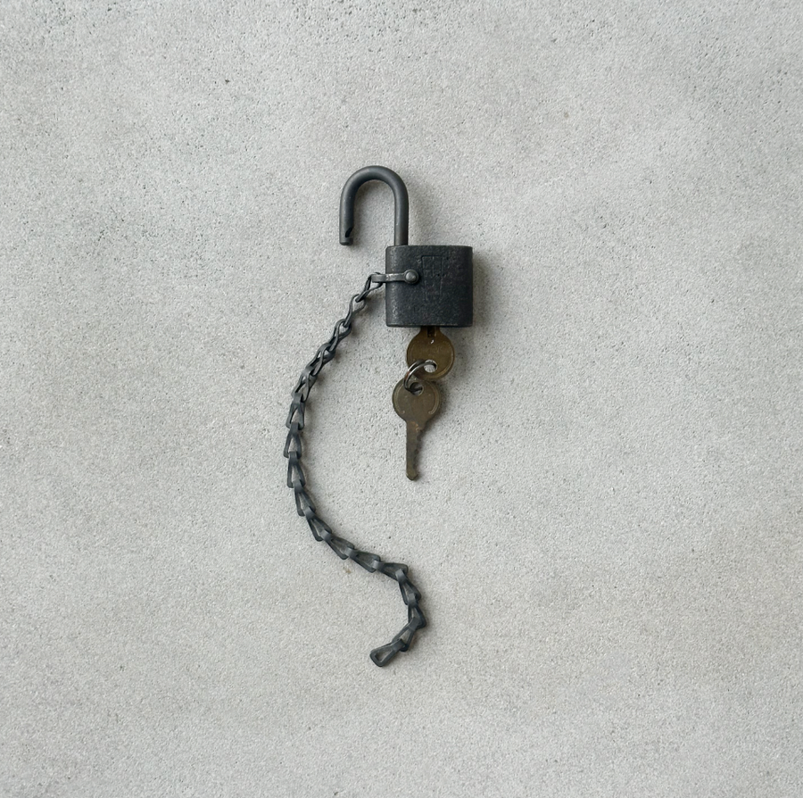 Vintage Padlock and Key