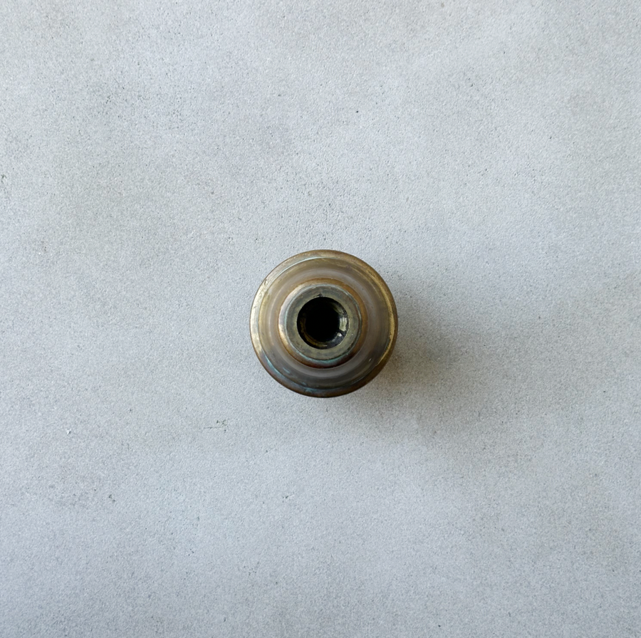 Vintage Brass Tall Vase/Taper Holder