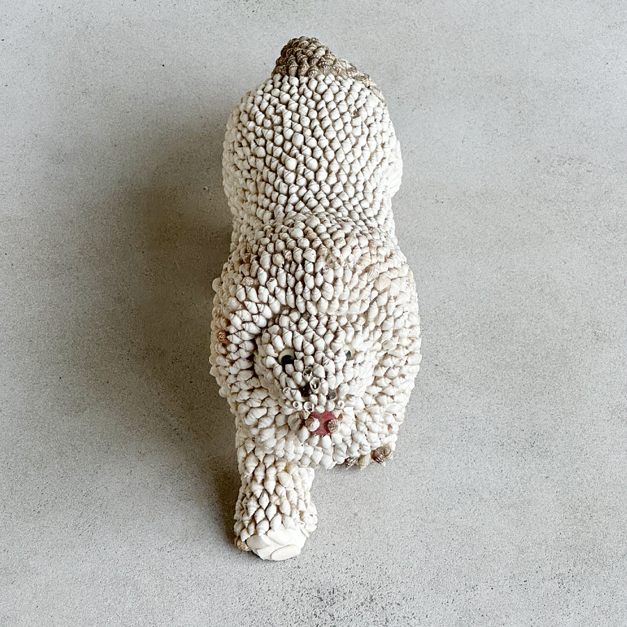Vintage Shell Art Lion