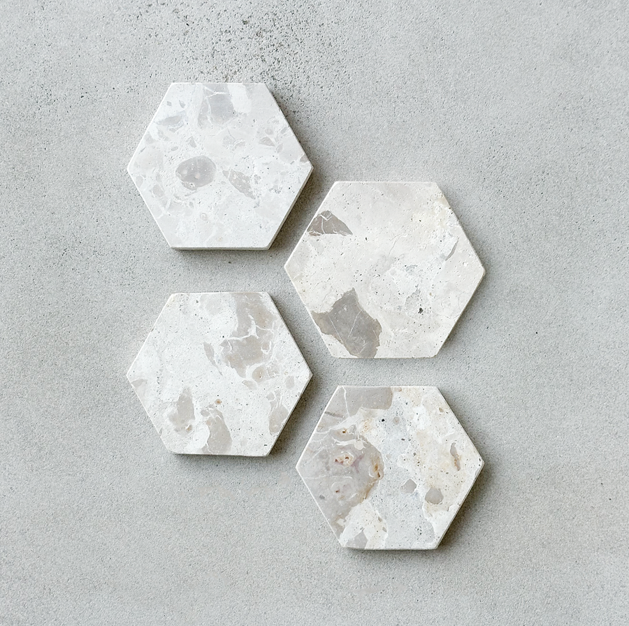 Hex Coasters Set/4