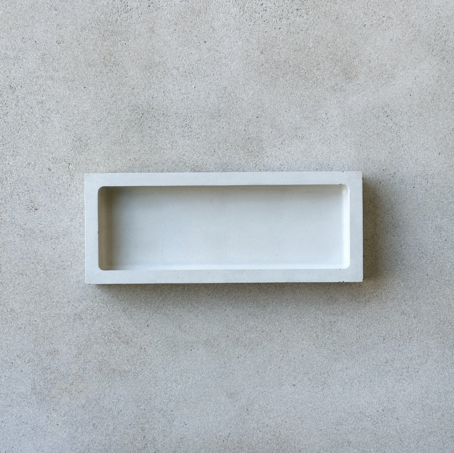 Rektangulär | Concrete Tray / Bone