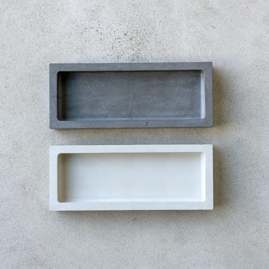 Rektangulär | Concrete Tray / Bone