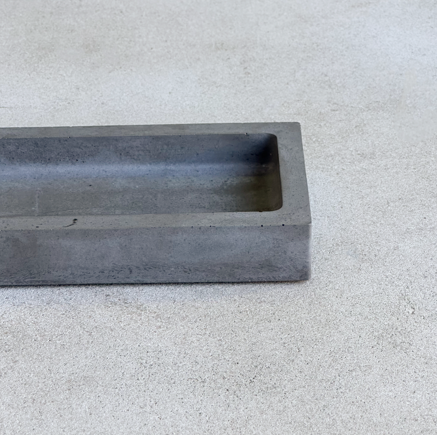 Rektangulär | Concrete Tray / Charcoal