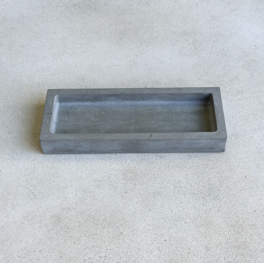 Rektangulär | Concrete Tray / Charcoal