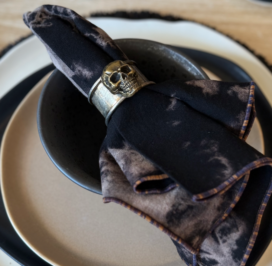 Skeleton Napkin Rings / Set 4