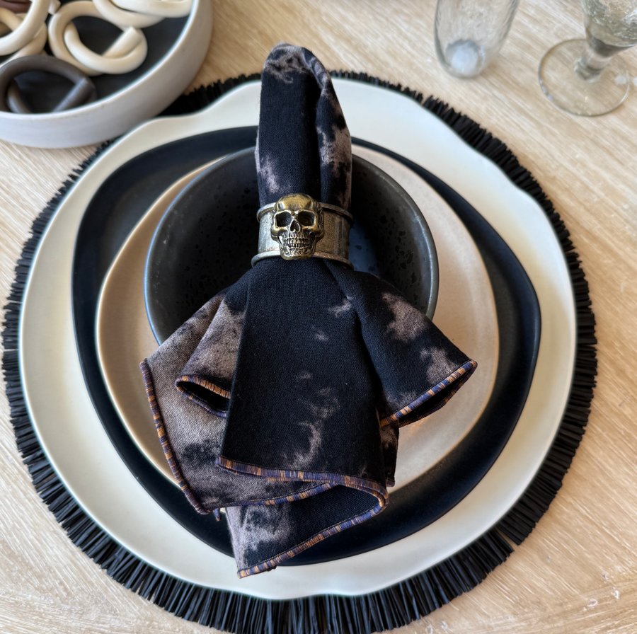 Skeleton Napkin Rings / Set 4