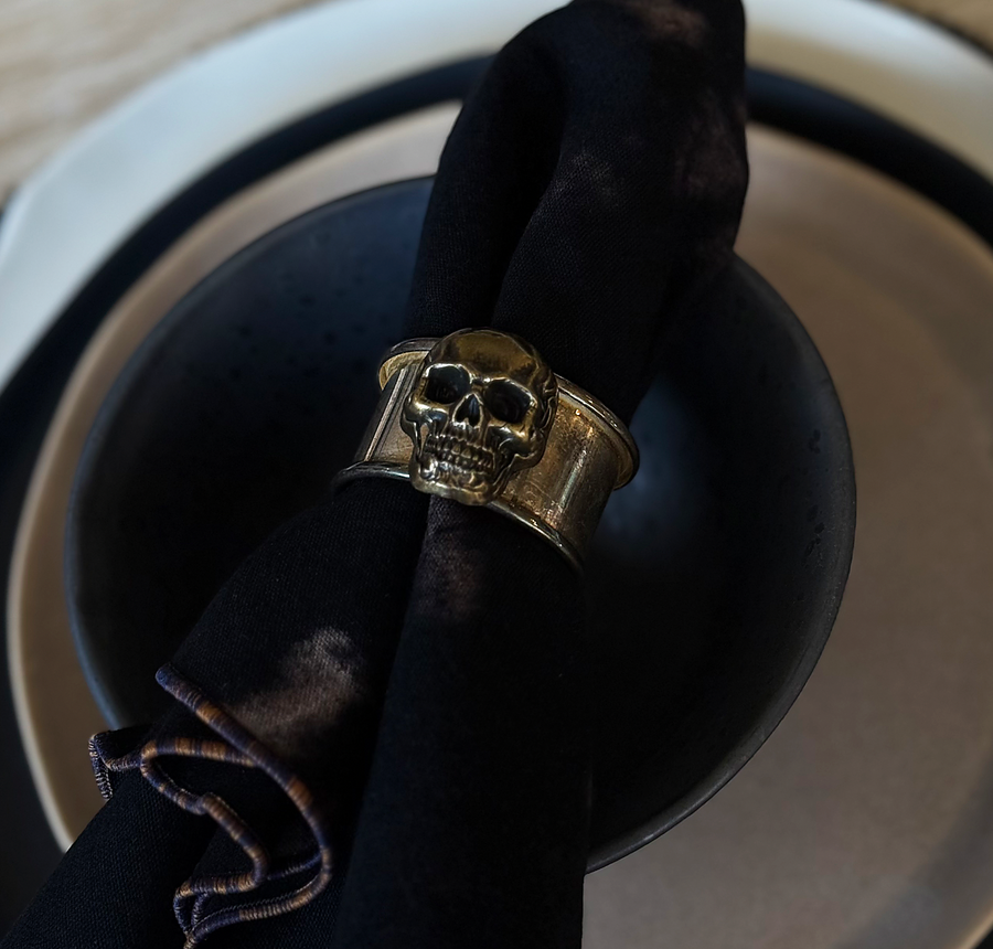 Skeleton Napkin Rings / Set 4