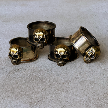 Skeleton Napkin Rings / Set 4