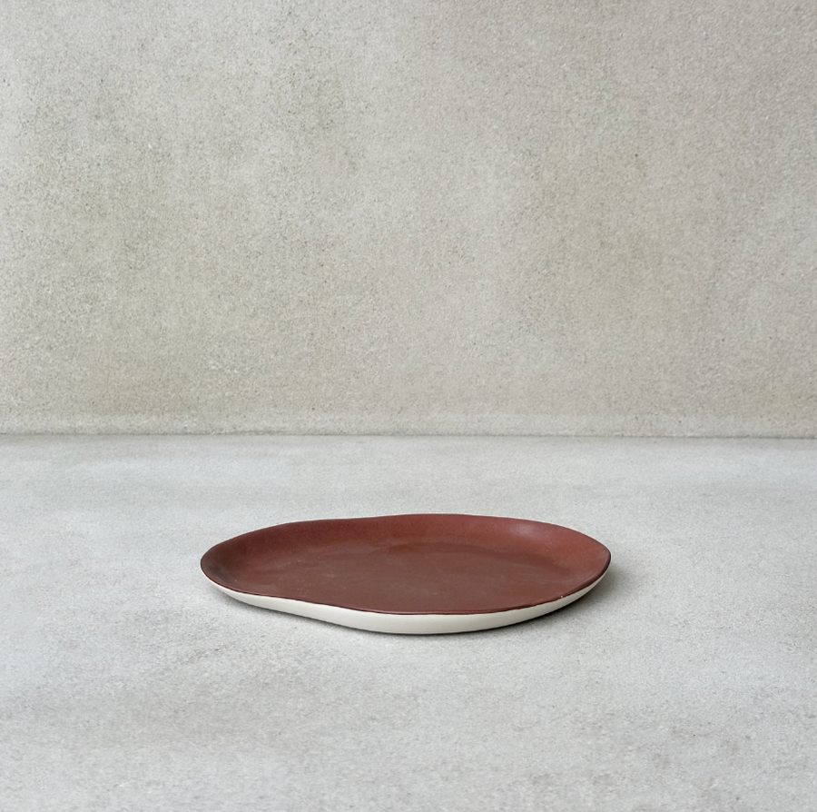 TQD Heart Plate / Cinnamon