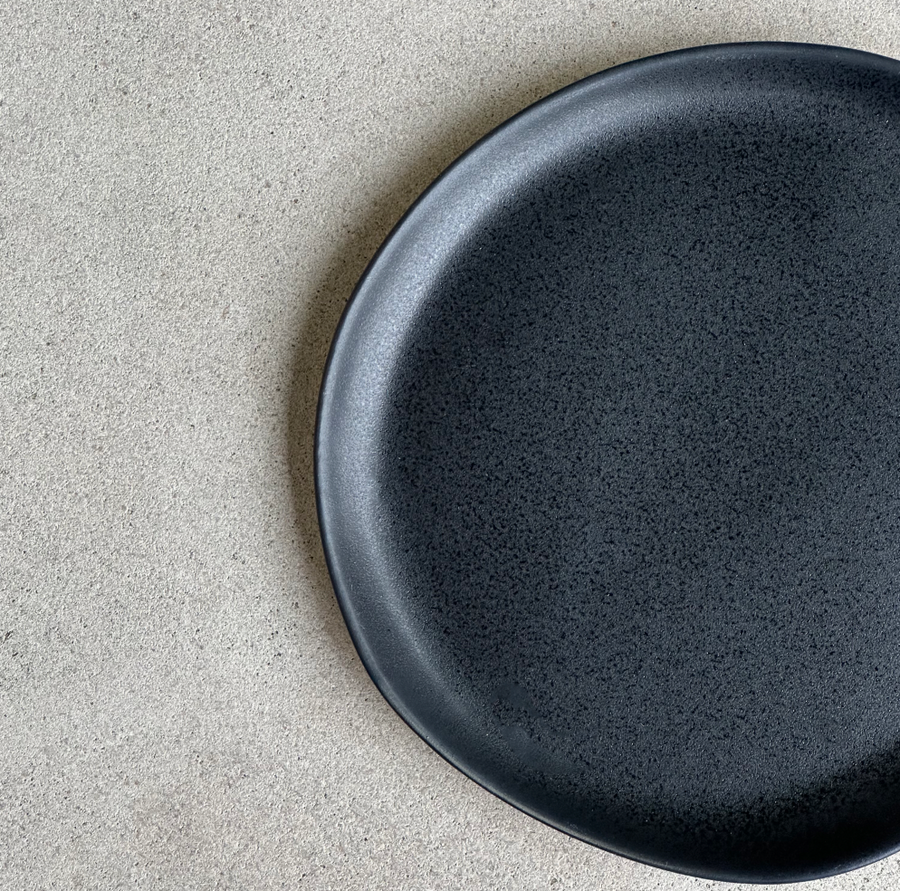 This Quiet Dust Appetizer/Bread Plate - Black
