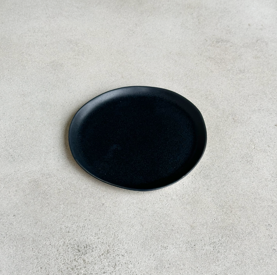 This Quiet Dust Appetizer/Bread Plate - Black