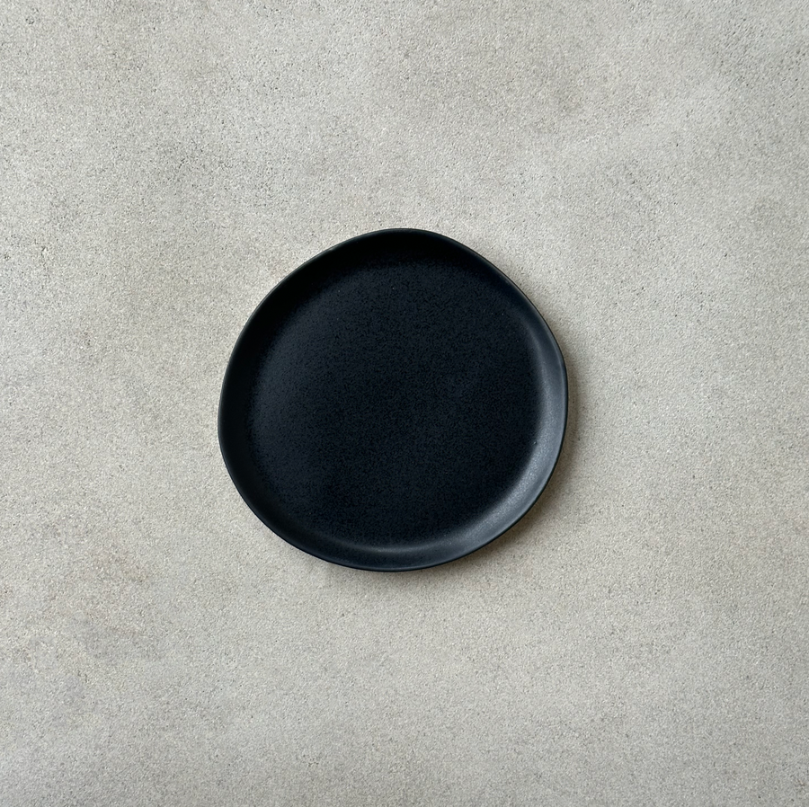 This Quiet Dust Appetizer/Bread Plate - Black
