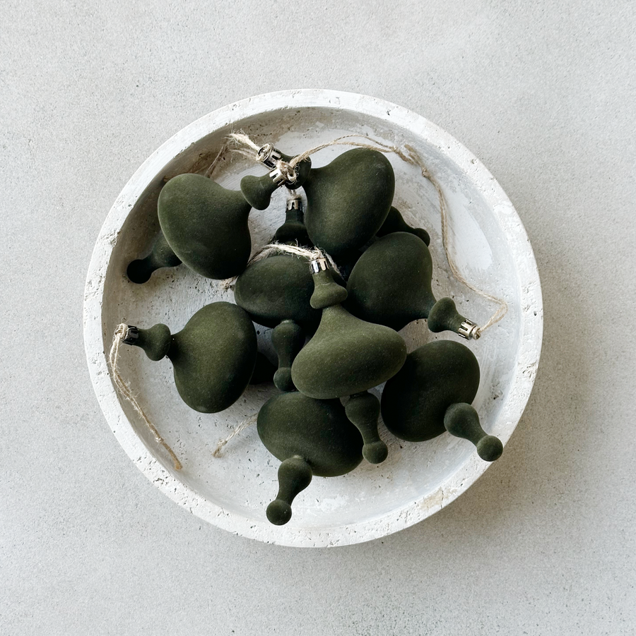 Evergreen Flocked Finial