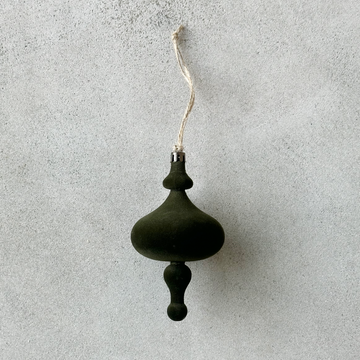 Evergreen Flocked Finial