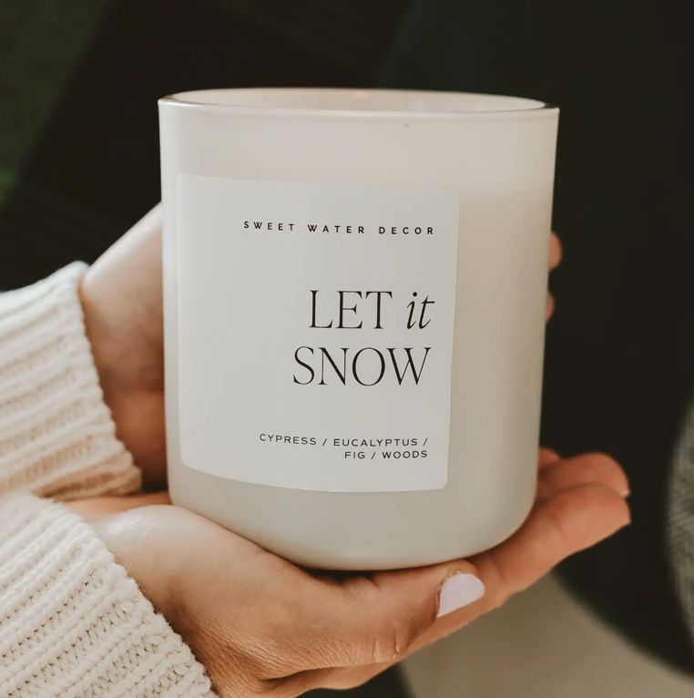 Let It Snow 15 oz Soy Candle