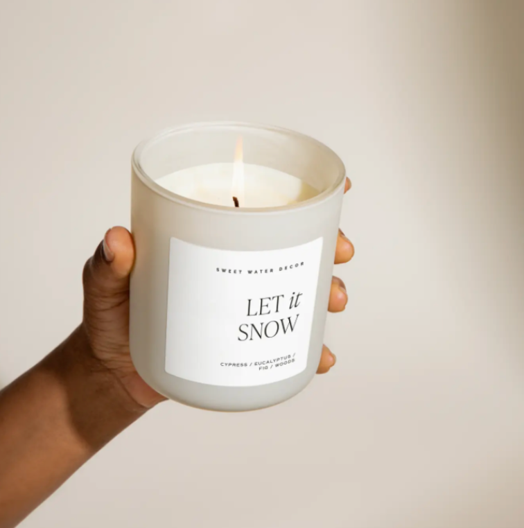 Let It Snow 15 oz Soy Candle