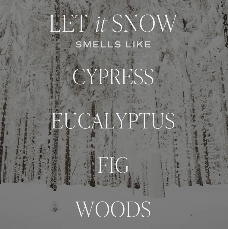 Let It Snow 15 oz Soy Candle