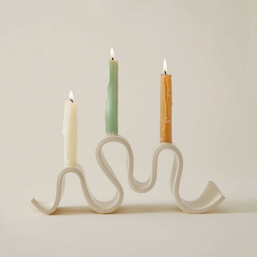 Wyat Candelabra, Cream