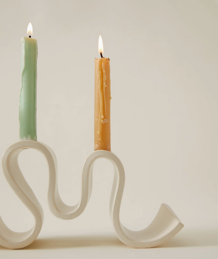 Wyat Candelabra, Cream