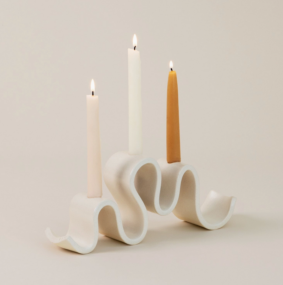 Wyat Candelabra, Cream