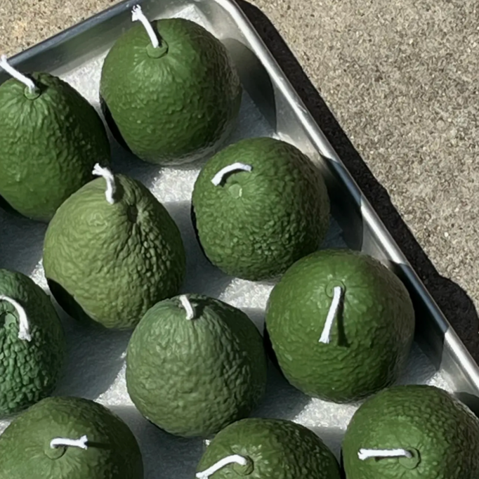 Large Avocado Candle