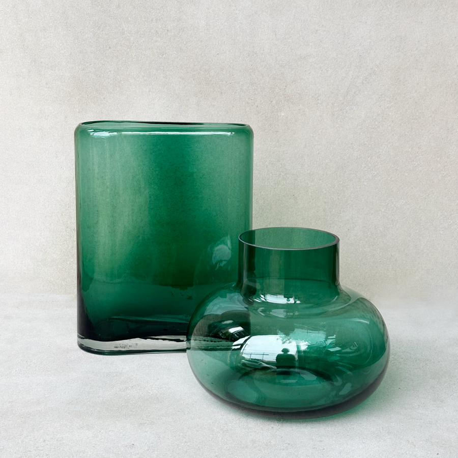 Emerald Green Ovoid Vase