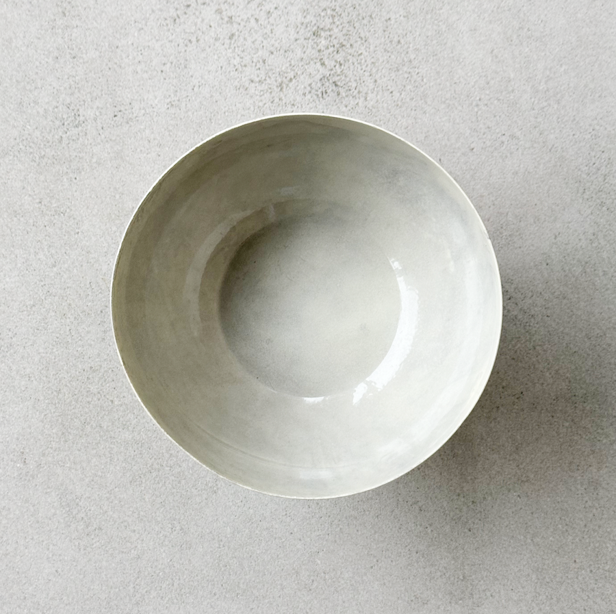 Enamel Pedestal Bowl