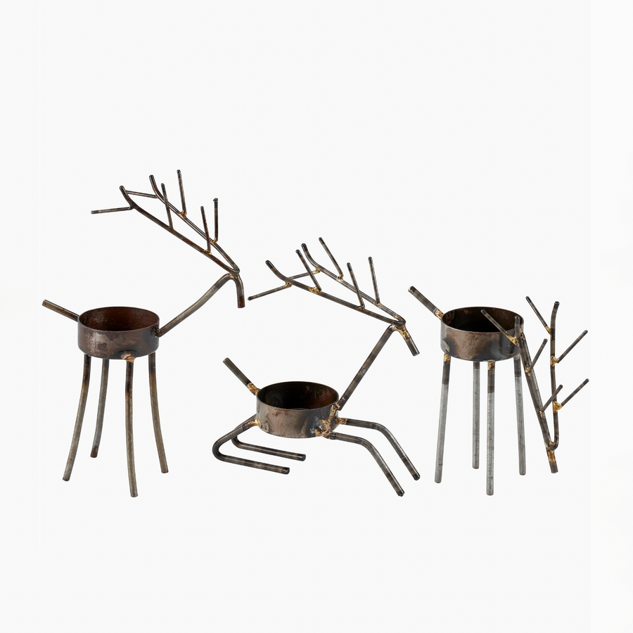 Deer Candle Holder Set/3