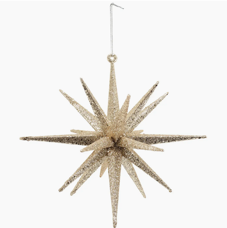 Champagne Starburst Ornament