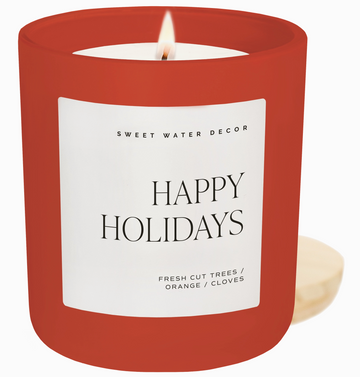 Happy Holidays 15 oz Soy Candle