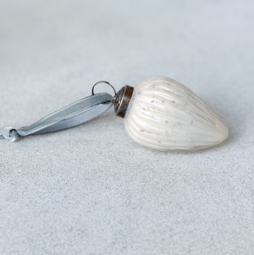 Alba Ribbed Pinecone Ornament