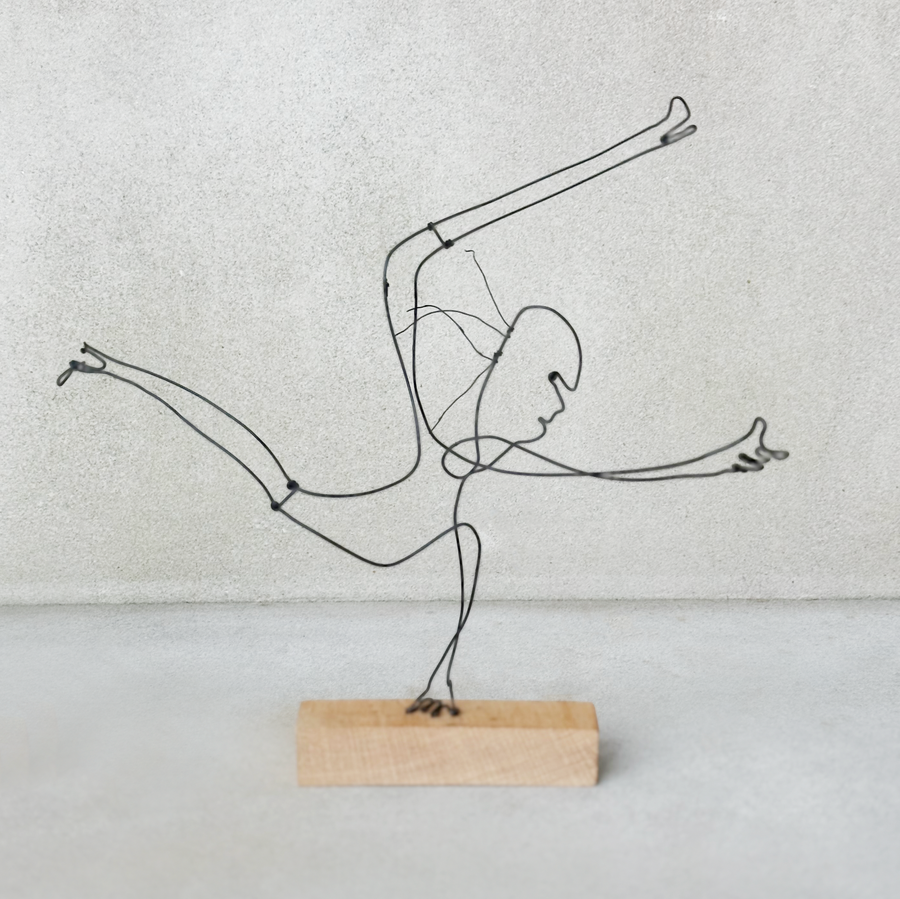 Vintage Wire Person Sculpture