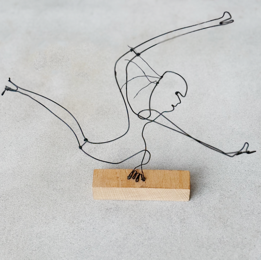 Vintage Wire Person Sculpture