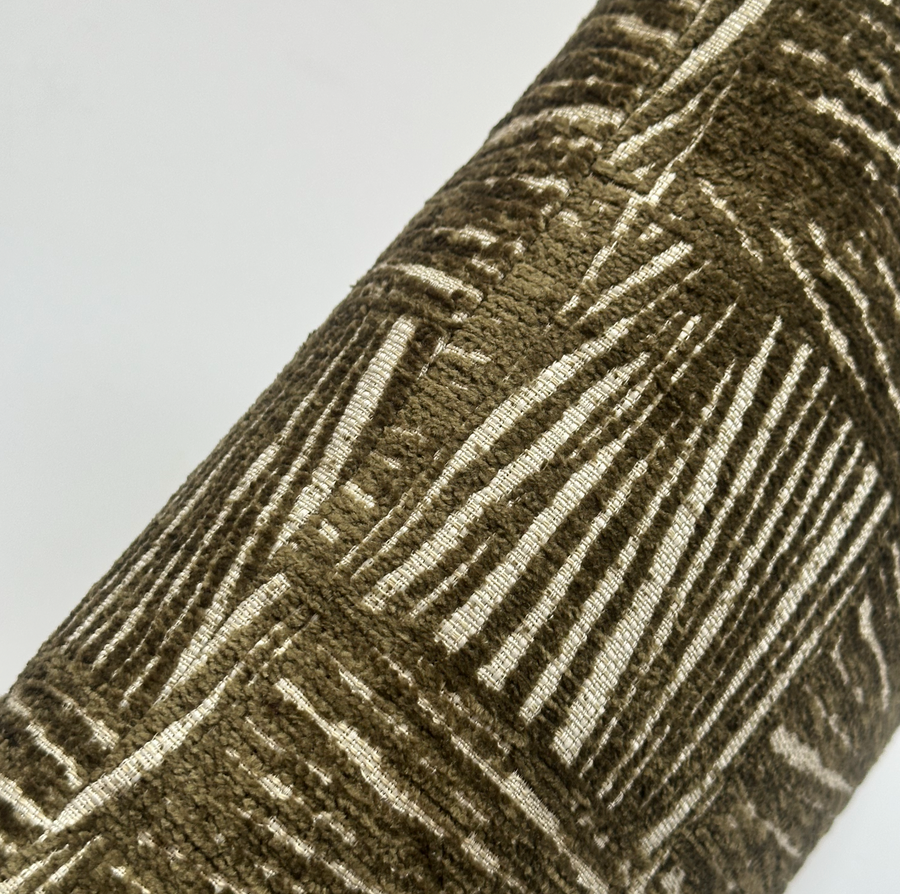 Olive Etched Lumbar Pillow 14