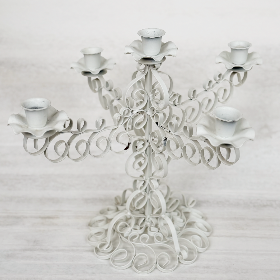 Vintage Scroll Candelabra